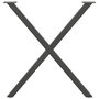 Voir la diapositive 5 : VIDAXL Pieds de table a manger forme de X 2 pcs 70x(72-73) cm acier