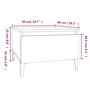 Voir la diapositive 6 : VIDAXL Table d'appoint Sonoma gris 50x46x35 cm Bois d'ingenierie