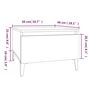 Voir la diapositive 6 : VIDAXL Table d'appoint Sonoma gris 50x46x35 cm Bois d'ingenierie