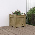 VIDAXL Jardiniere 31x31x31 cm bois de pin impregne