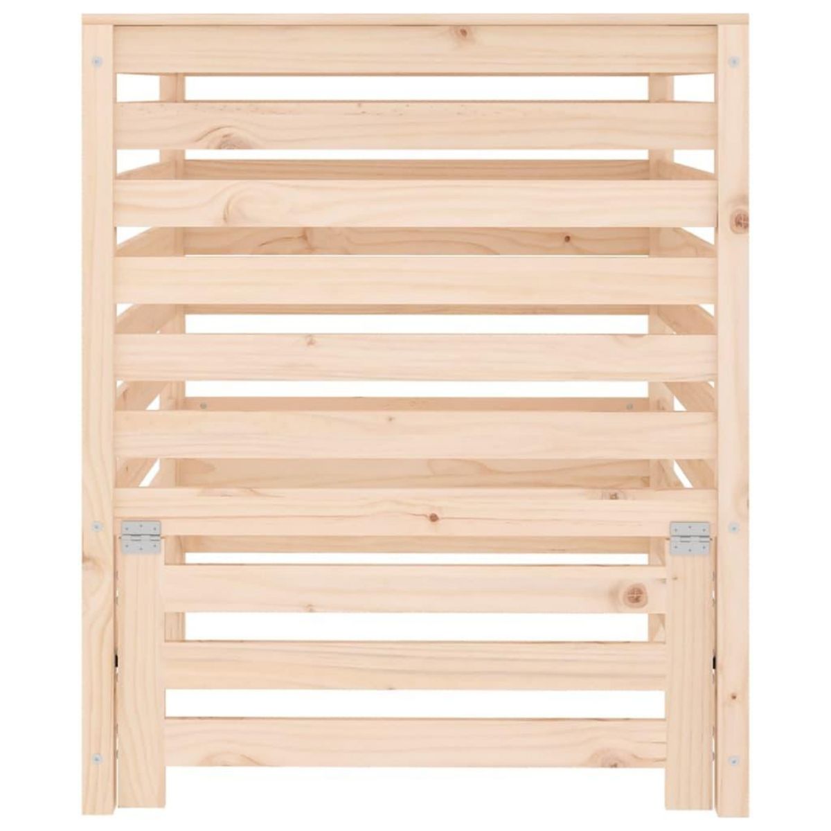 VIDAXL Composteur 82,5x82,5x99,5 cm Bois massif de pin
