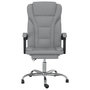 Voir la diapositive 3 : VIDAXL Fauteuil inclinable de bureau Gris clair Tissu