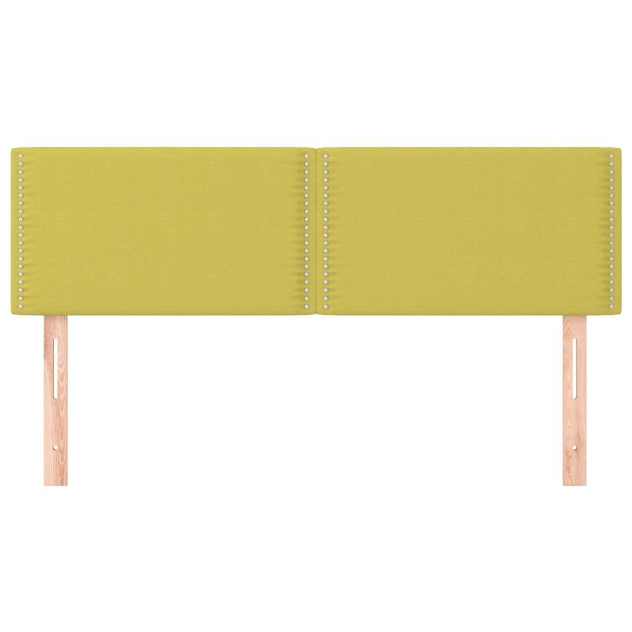 Voir la diapositive 3 : VIDAXL Tetes de lit 2 pcs Vert 72x5x78/88 cm Tissu