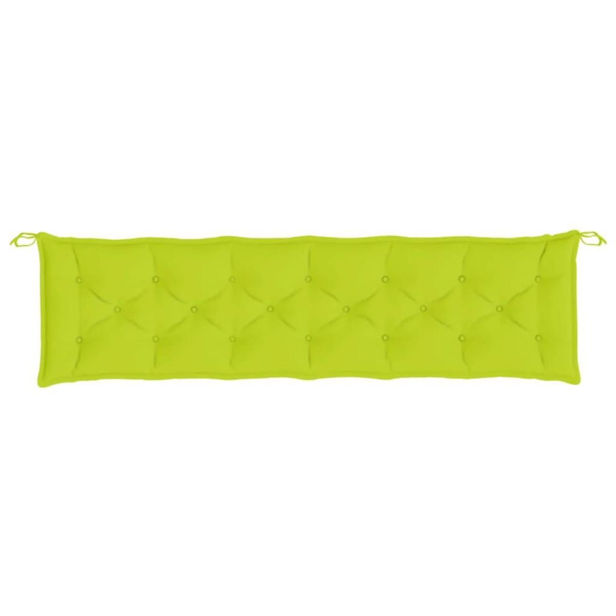 VIDAXL Coussins de banc de jardin lot de 2 vert vif tissu Oxford