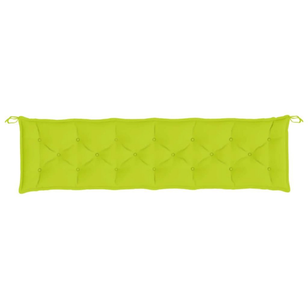 VIDAXL Coussins de banc de jardin lot de 2 vert vif tissu Oxford