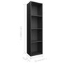 Voir la diapositive 6 : VIDAXL Bibliotheque/Meuble TV Blanc 36x30x143 cm Bois d'ingenierie