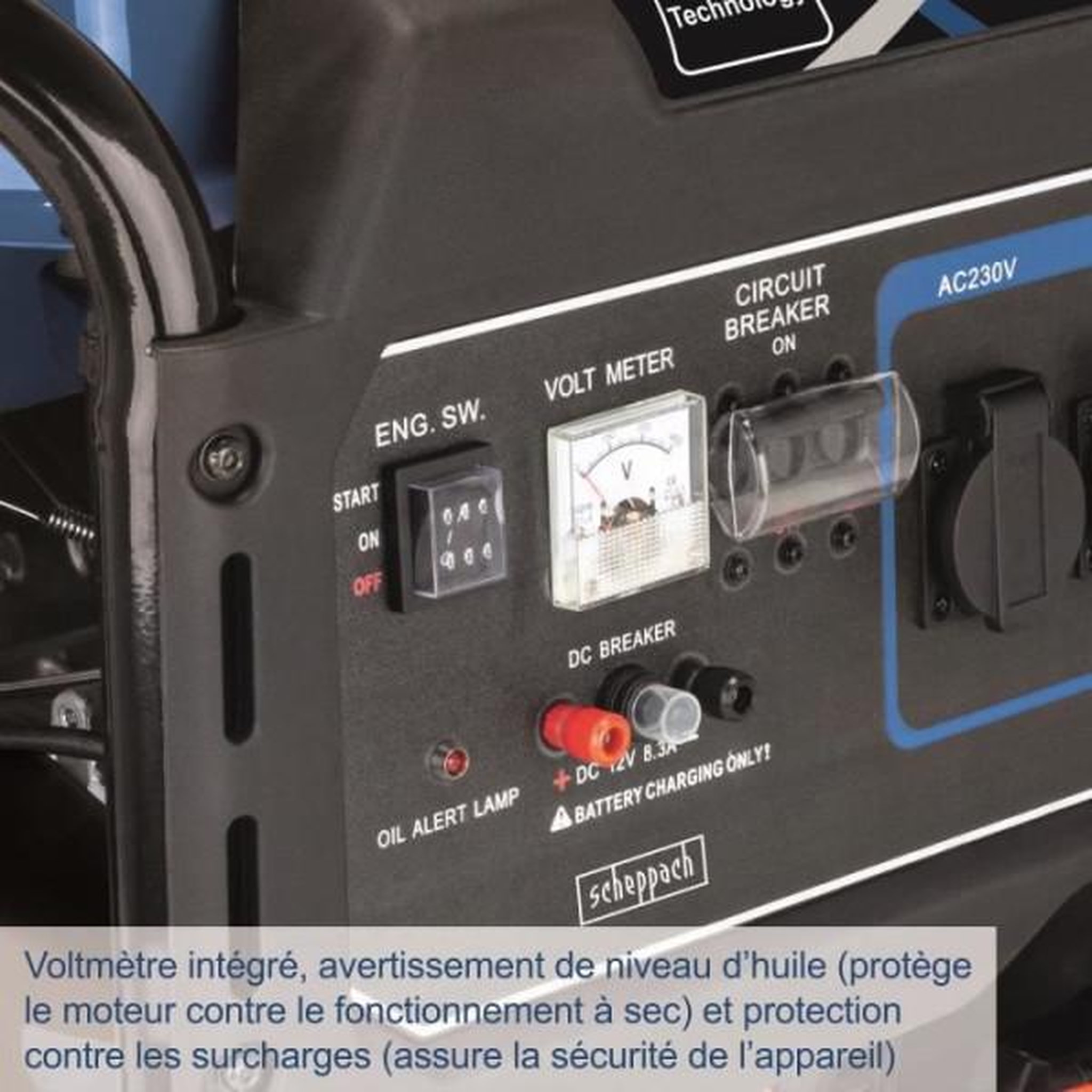 Voir la diapositive 2 : SCHEPPACH Groupe électrogene 5500W - SG7100x - SCHEPPACH