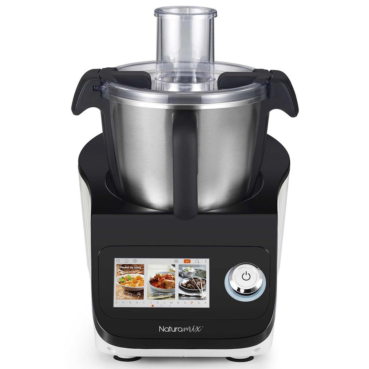 NATURAMIX Robot cuiseur multifonctions avec balance intégrée et écran tactile + bol supplémentaire offert - robot cuiseur + bol