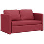 Voir la diapositive 4 : VIDAXL Canape-lit 2 en 1 rouge bordeaux 112x174x55 cm similicuir