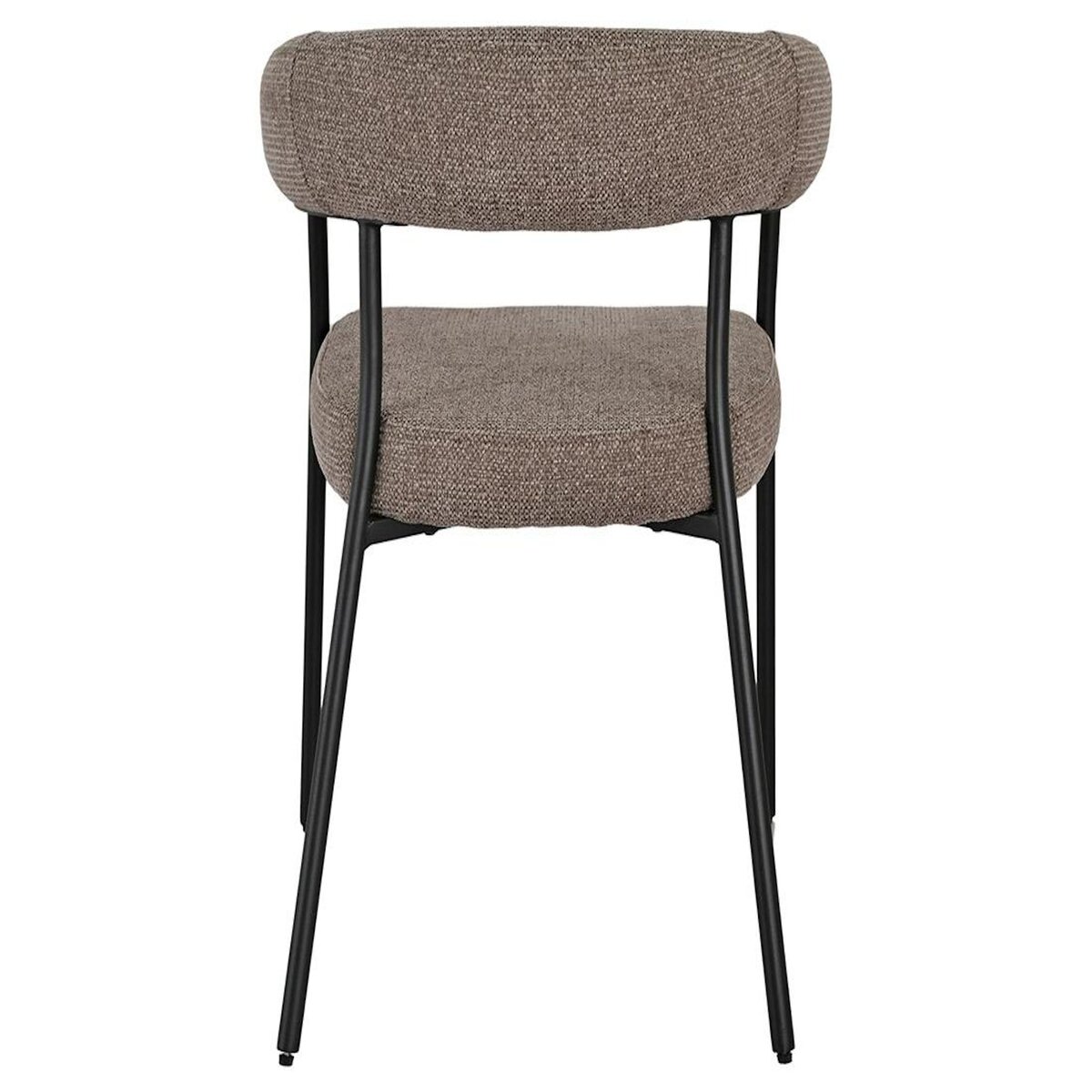 LISA DESIGN Sadie - lot de 2 chaises fsc  100% en tissu texturé - pieds en acier