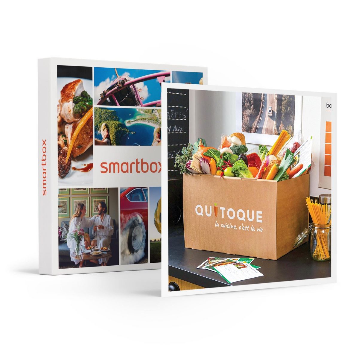 Smartbox Box à cuisiner 4 repas Quitoque au choix à domicile pour 2 - Coffret Cadeau Gastronomie