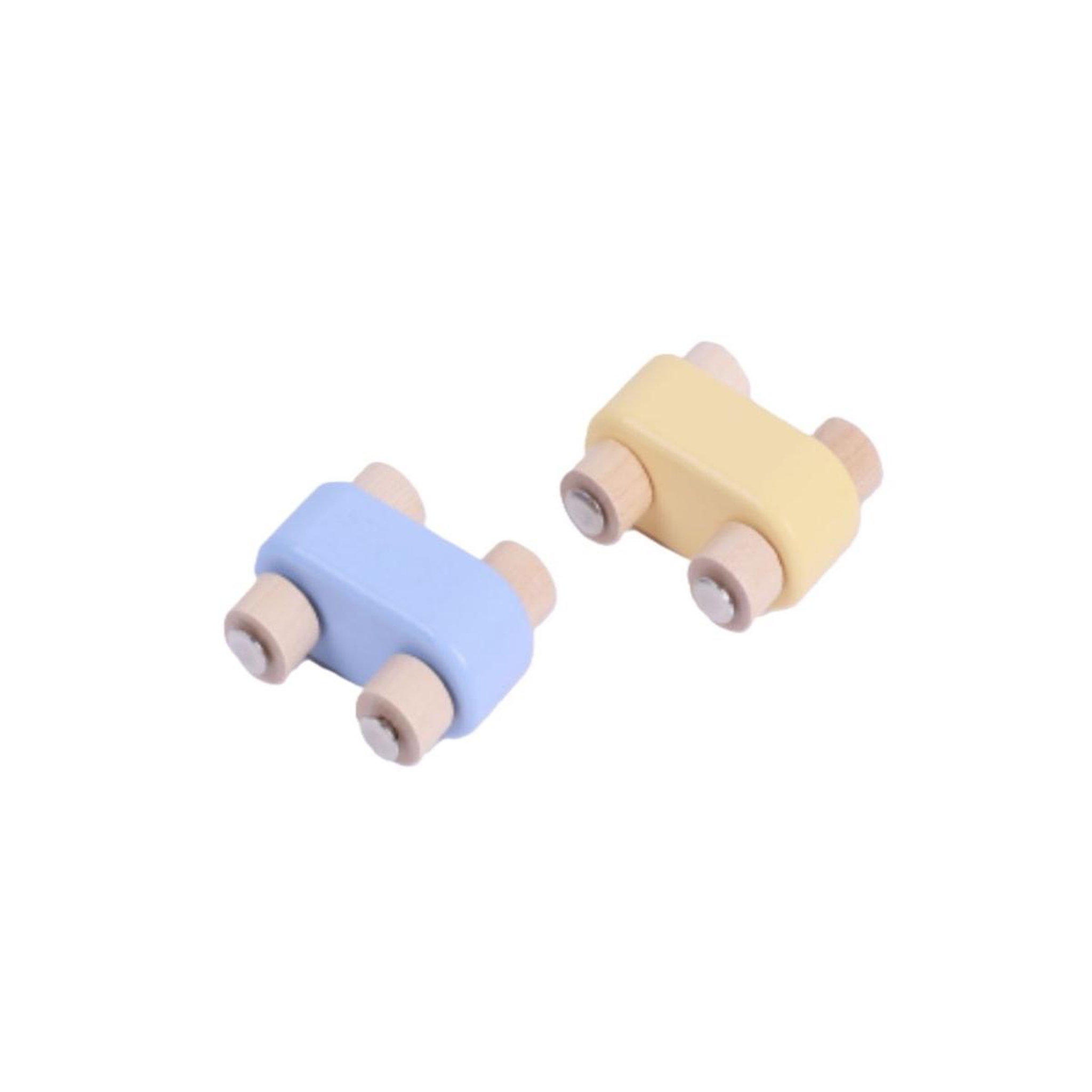 ELINELI Lot de 2 voitures en bois pour circuit XXL