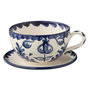 Voir la diapositive 1 : Paris Prix Tasse Avec Sous-Tasse en Céramique  Granada  50cl Bleu Cobalt