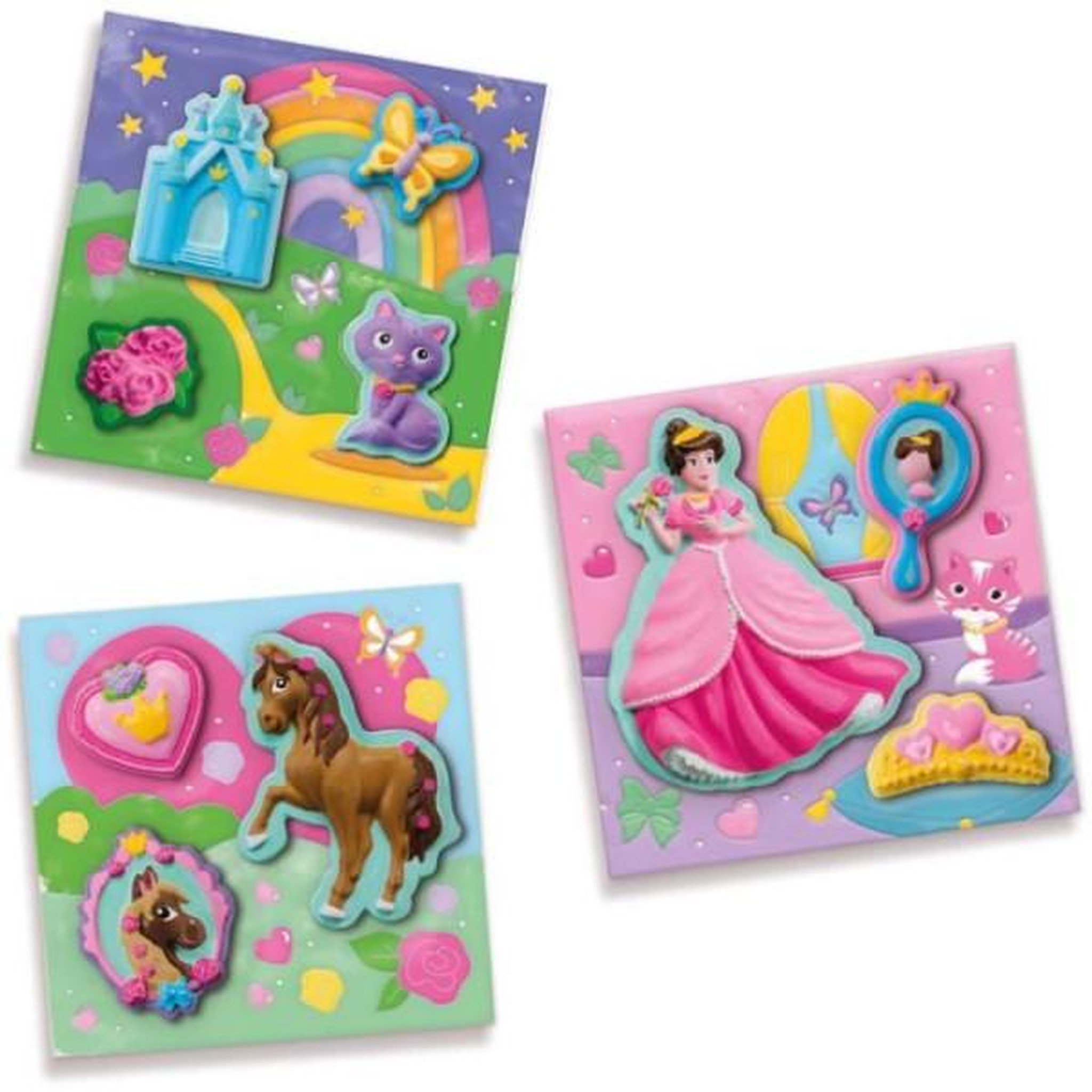 Voir la diapositive 4 : SES Creative Moulage et peinture - Toiles pour peindre des princesses 3x - Loisirs créatifs - SES CREATIVE - Réaliser 3 peintures de prince