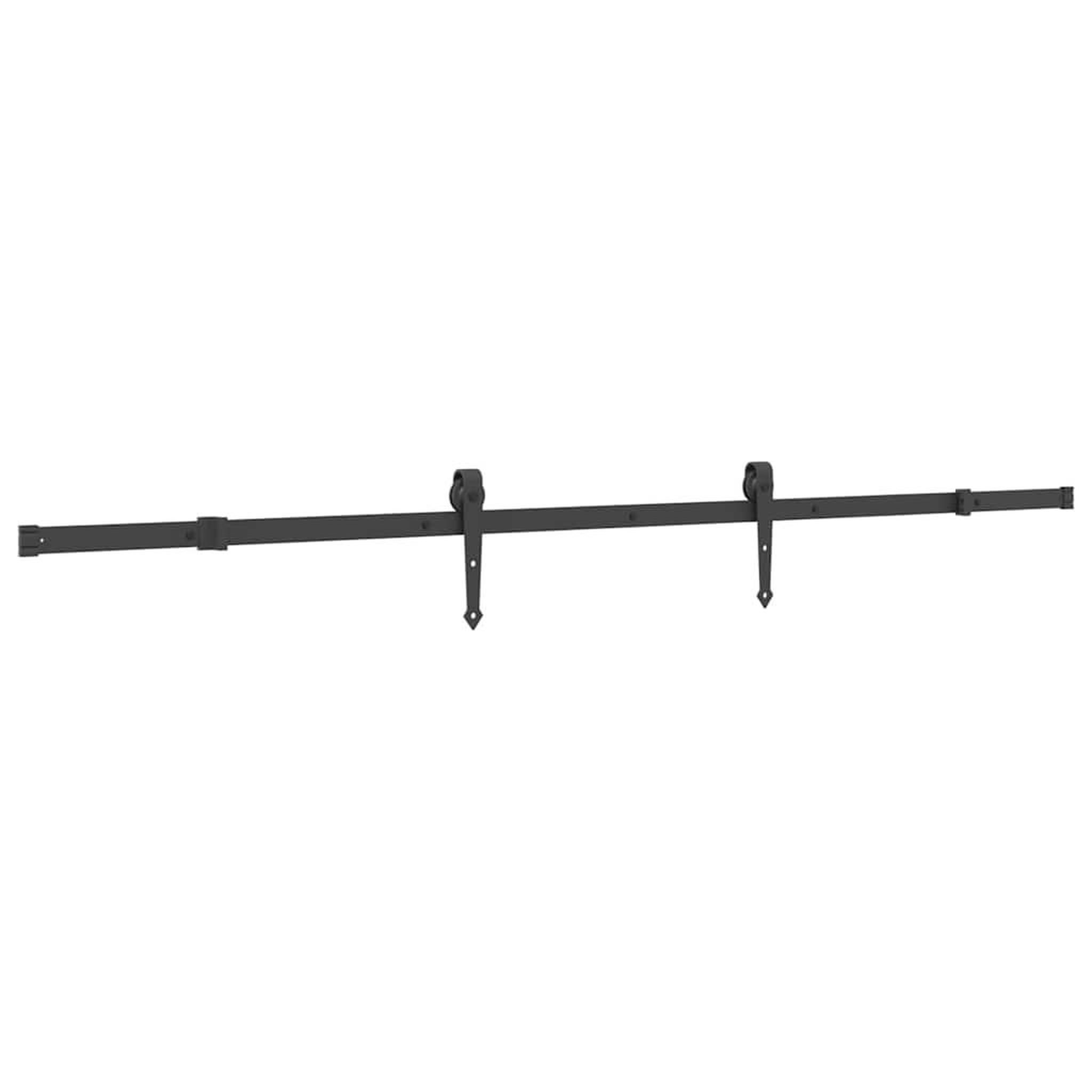 Voir la diapositive 2 : VIDAXL Kit de quincaillerie de porte coulissante 213,5 cm acier noir