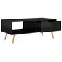 Voir la diapositive 5 : VIDAXL Table basse Noir brillant 100x49,5x43 cm Bois d'ingenierie