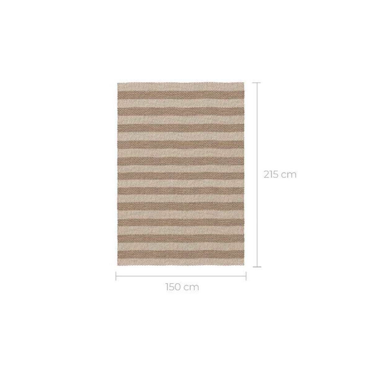 Rendez vous déco Tapis rectangulaire en jacinthe d'eau 215x150 cm-Saona