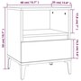 Voir la diapositive 6 : VIDAXL Tables de chevet 2 pcs Blanc 40x35x50 cm
