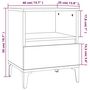 Voir la diapositive 6 : VIDAXL Tables de chevet 2 pcs Blanc 40x35x50 cm