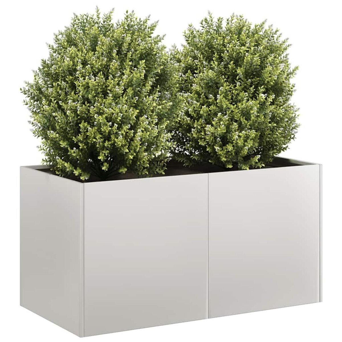 VIDAXL Jardiniere 80x40x40 cm acier inoxydable