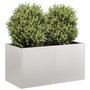 Voir la diapositive 1 : VIDAXL Jardiniere 80x40x40 cm acier inoxydable