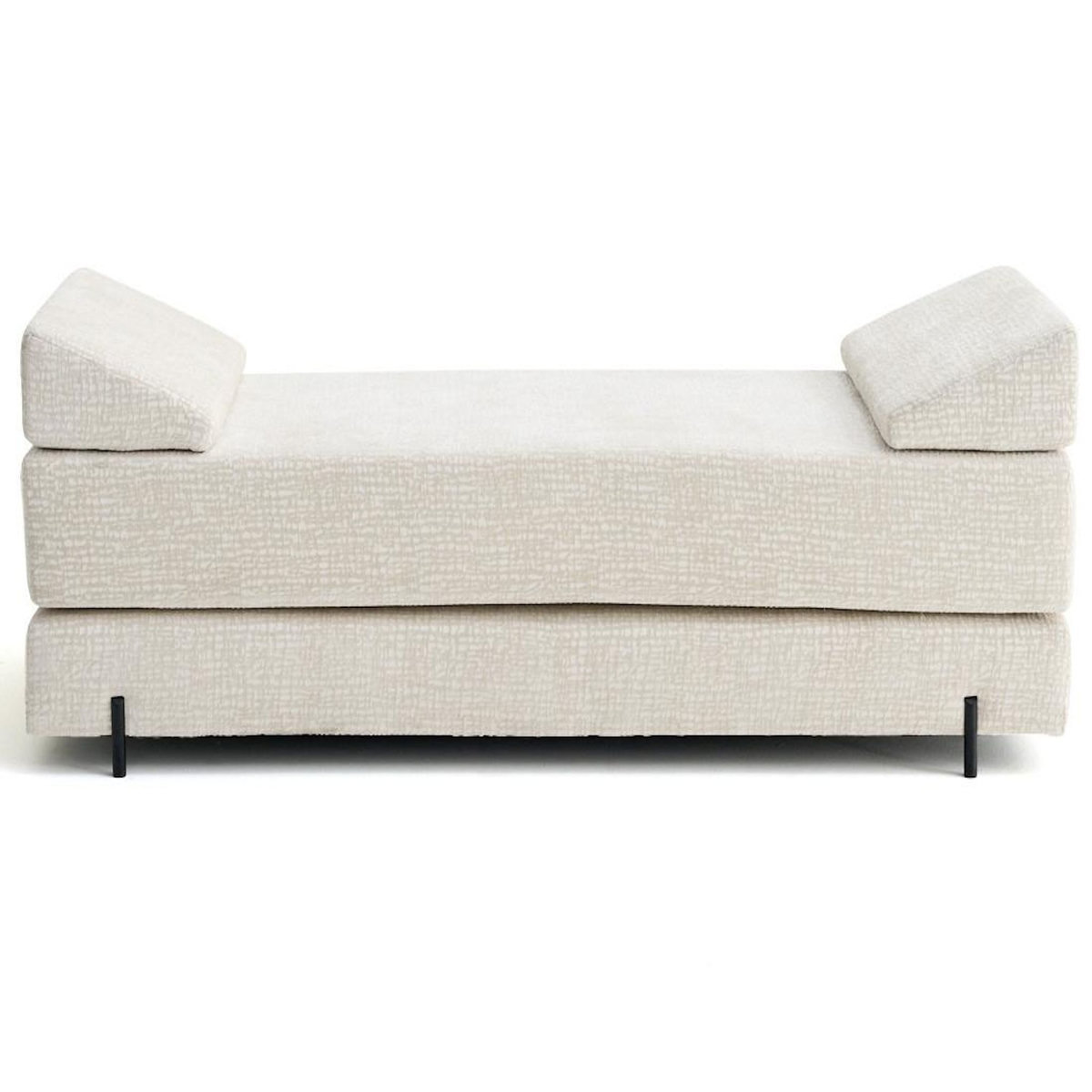 BEST MOBILIER Brescia - banquette 3 places convertible en tissu velours relief