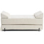 Voir la diapositive 1 : BEST MOBILIER Brescia - banquette 3 places convertible en tissu velours relief