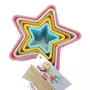  Set de 5 emporte pièces étoile gateau cookies patisserie forme plastique