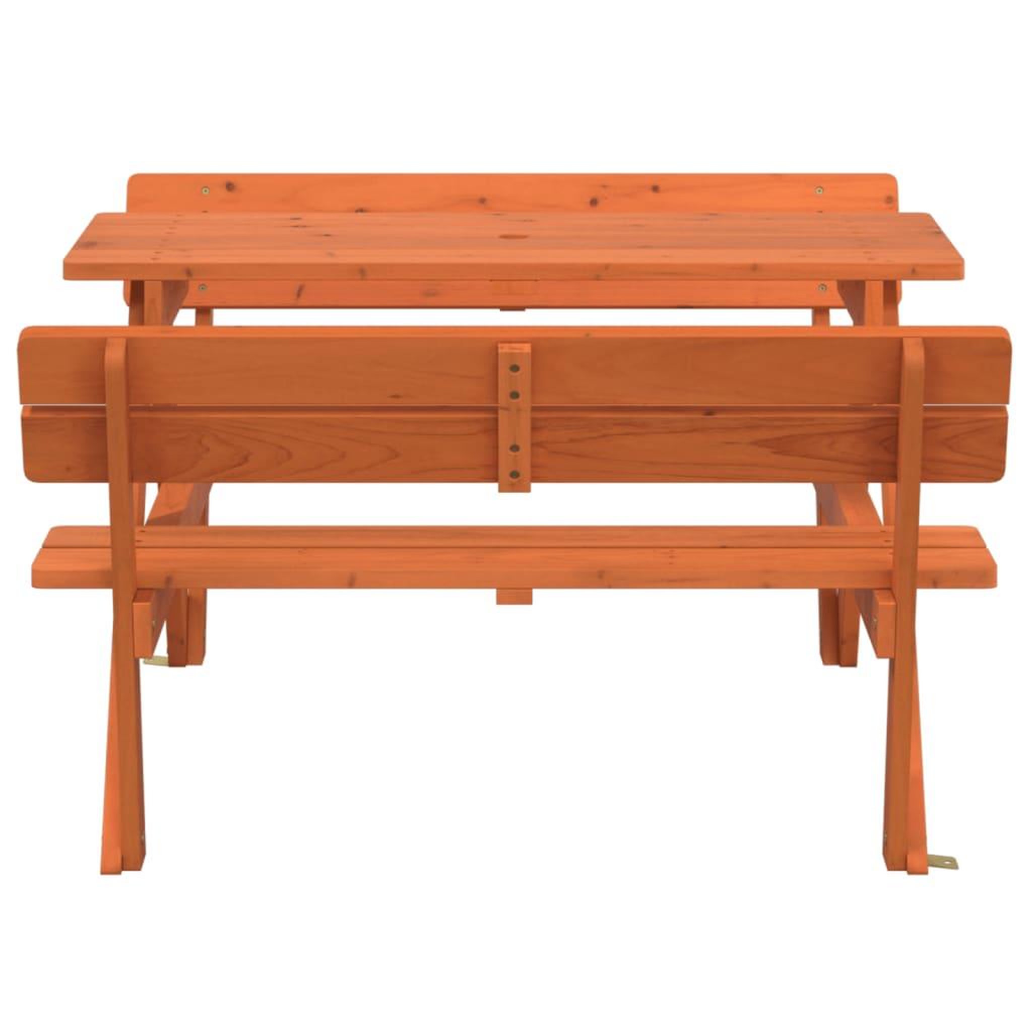 Voir la diapositive 4 : VIDAXL Table de pique-nique pour 4 enfants avec trou de parasol sapin