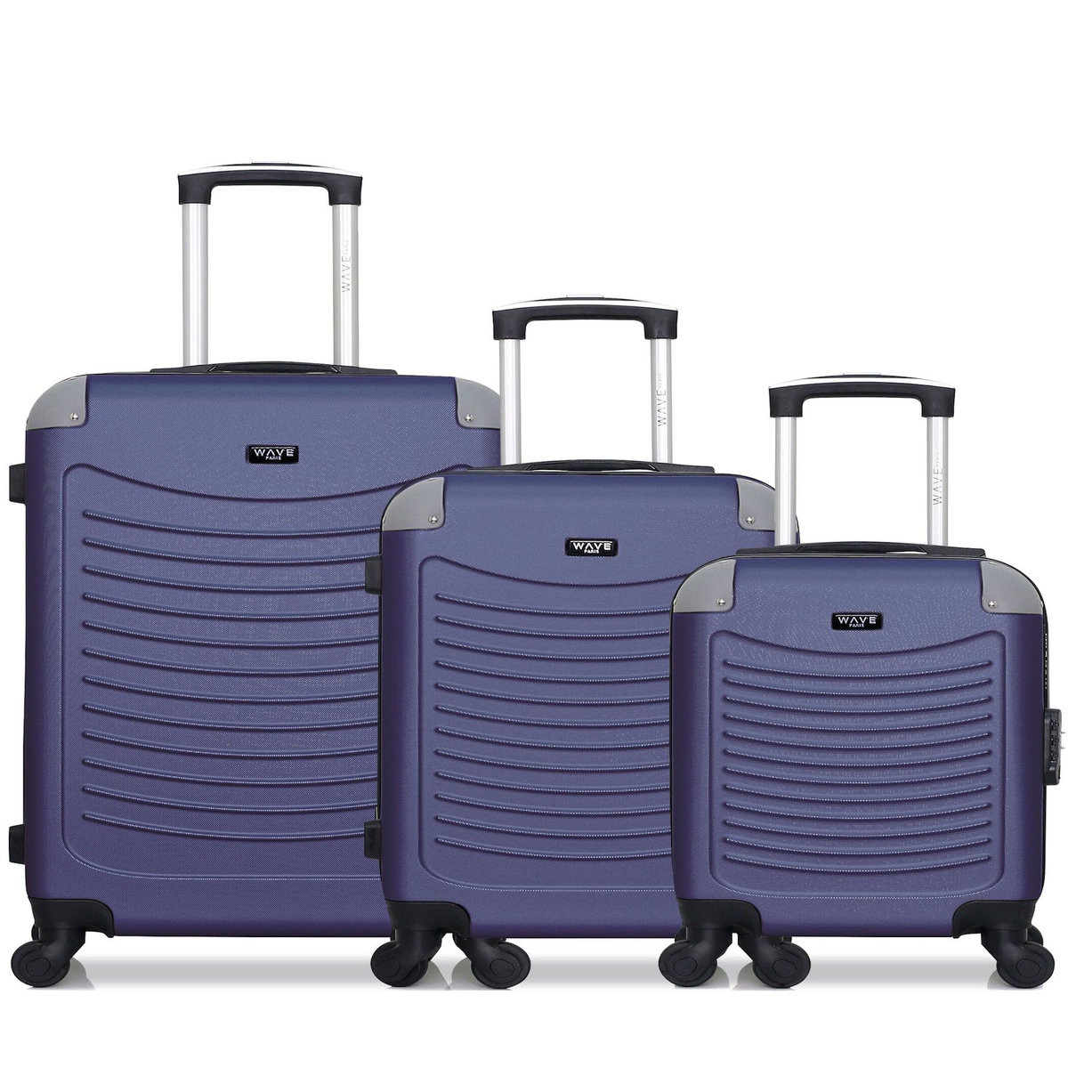 WAVE PARIS WAVE PARIS - Lot de 3 - Valise Weekend, valise cabine et valise cabine XXS CONGO