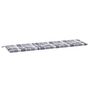 Voir la diapositive 2 : VIDAXL Coussin de banc de jardin motif a carreaux gris 180x50x3 cm