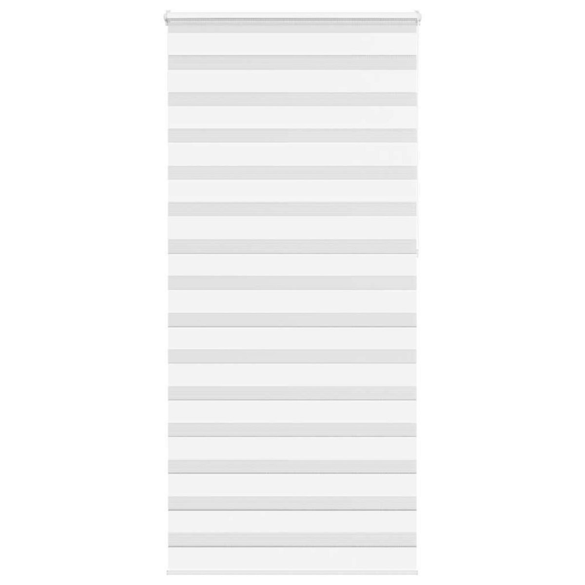 VIDAXL Store zebre blanc 95x230 cm largeur du tissu 90,9 cm polyester