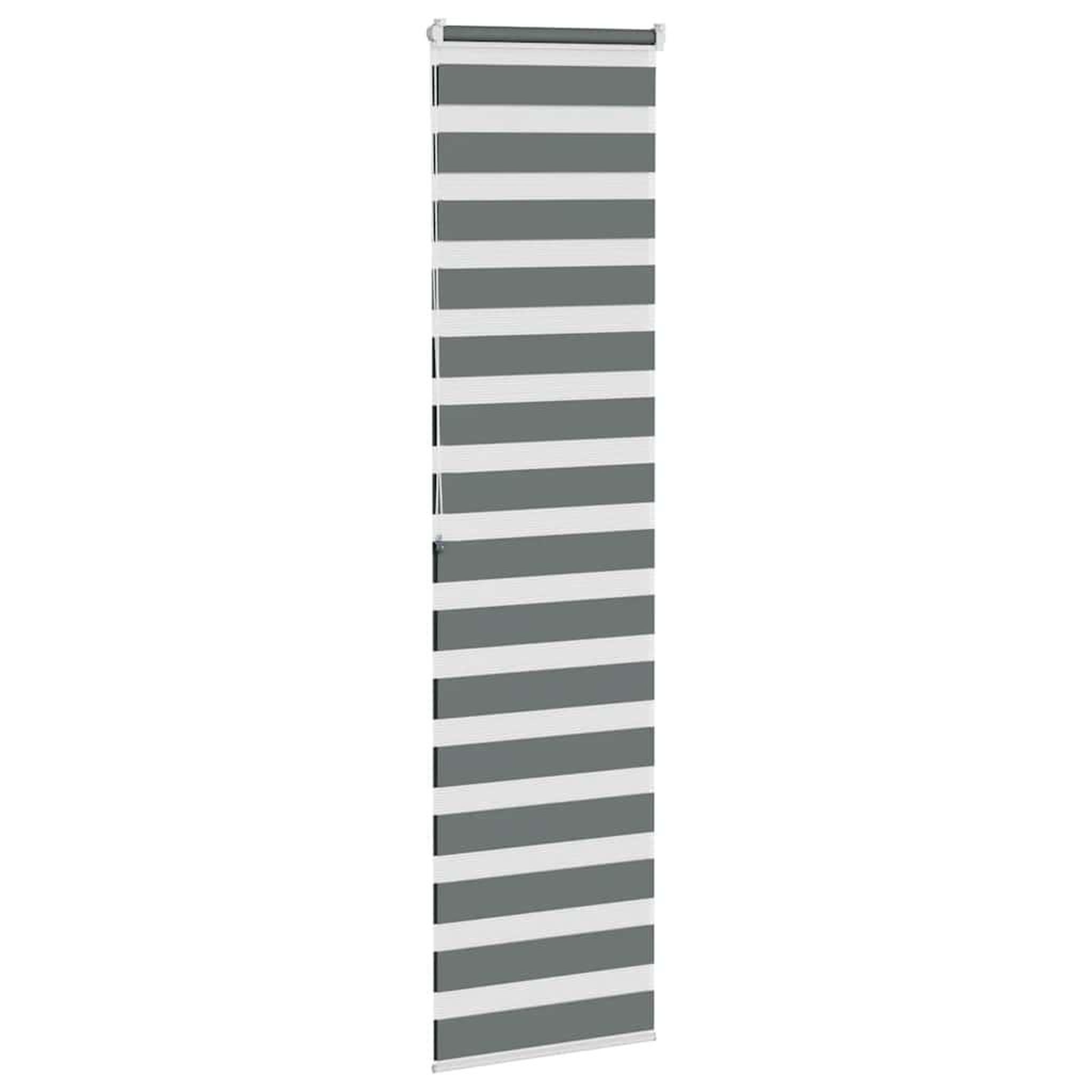 Voir la diapositive 4 : VIDAXL Store zebre gris fonce largeur du tissu 60,9 cm polyester