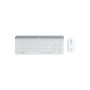 Voir la diapositive 1 : Logitech Logitech MK470 clavier Souris incluse Bureau RF sans fil Espagnole Blanc