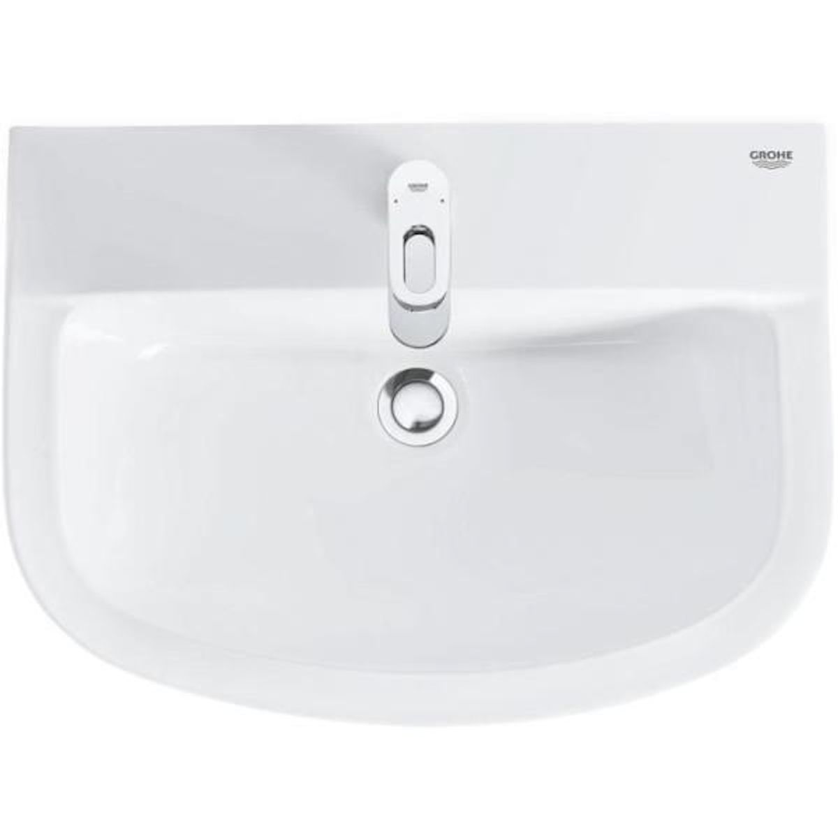 Grohe Lavabo suspendu et autoportant BAU ceramic GROHE - Largeur 60 cm - Profondeur 44 cm - Blanc
