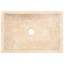 Voir la diapositive 4 : VIDAXL Lavabo 45x30x12 cm marbre creme brillant