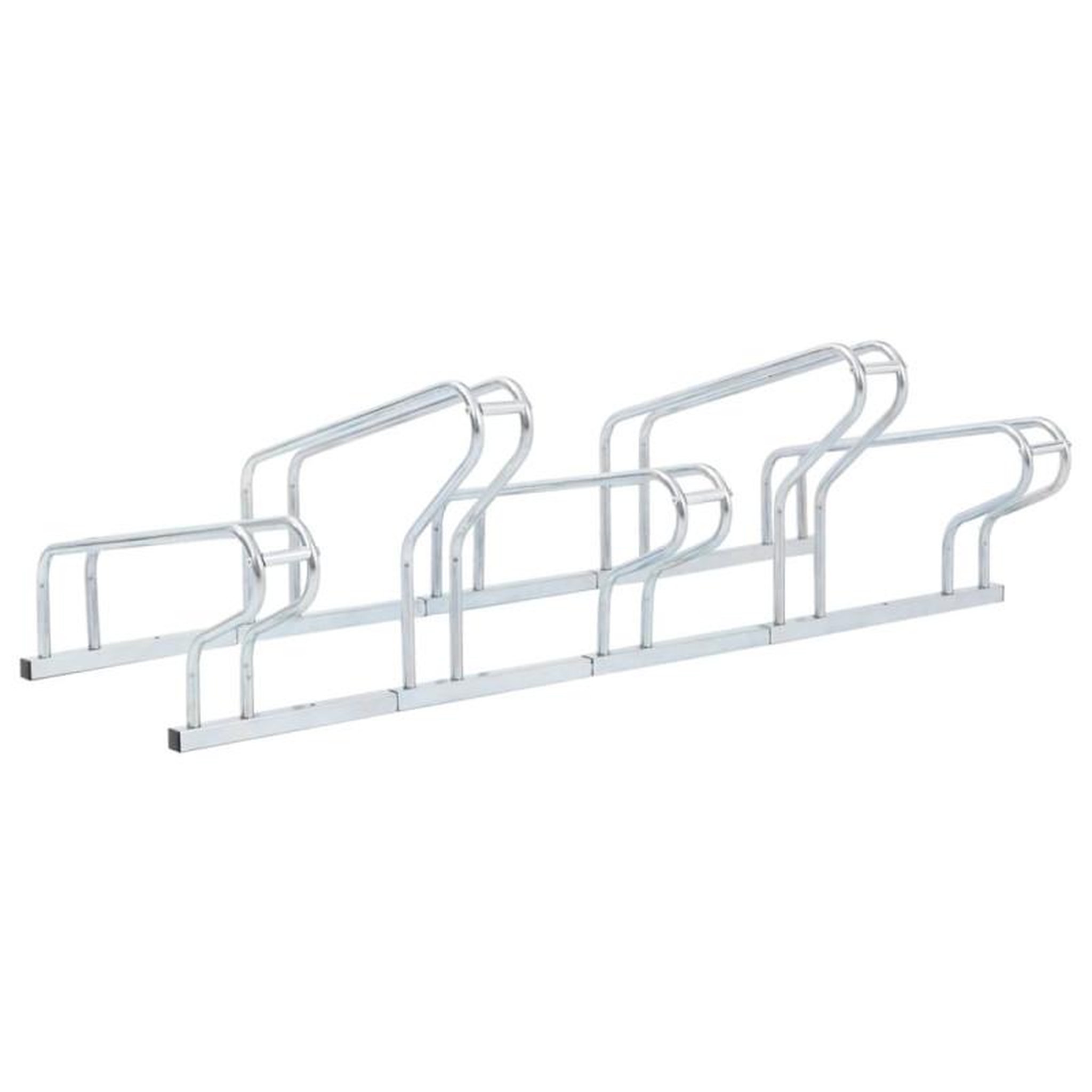 Voir la diapositive 5 : VIDAXL Support de vélo au sol autoportant pour 5 vélos acier galvanisé