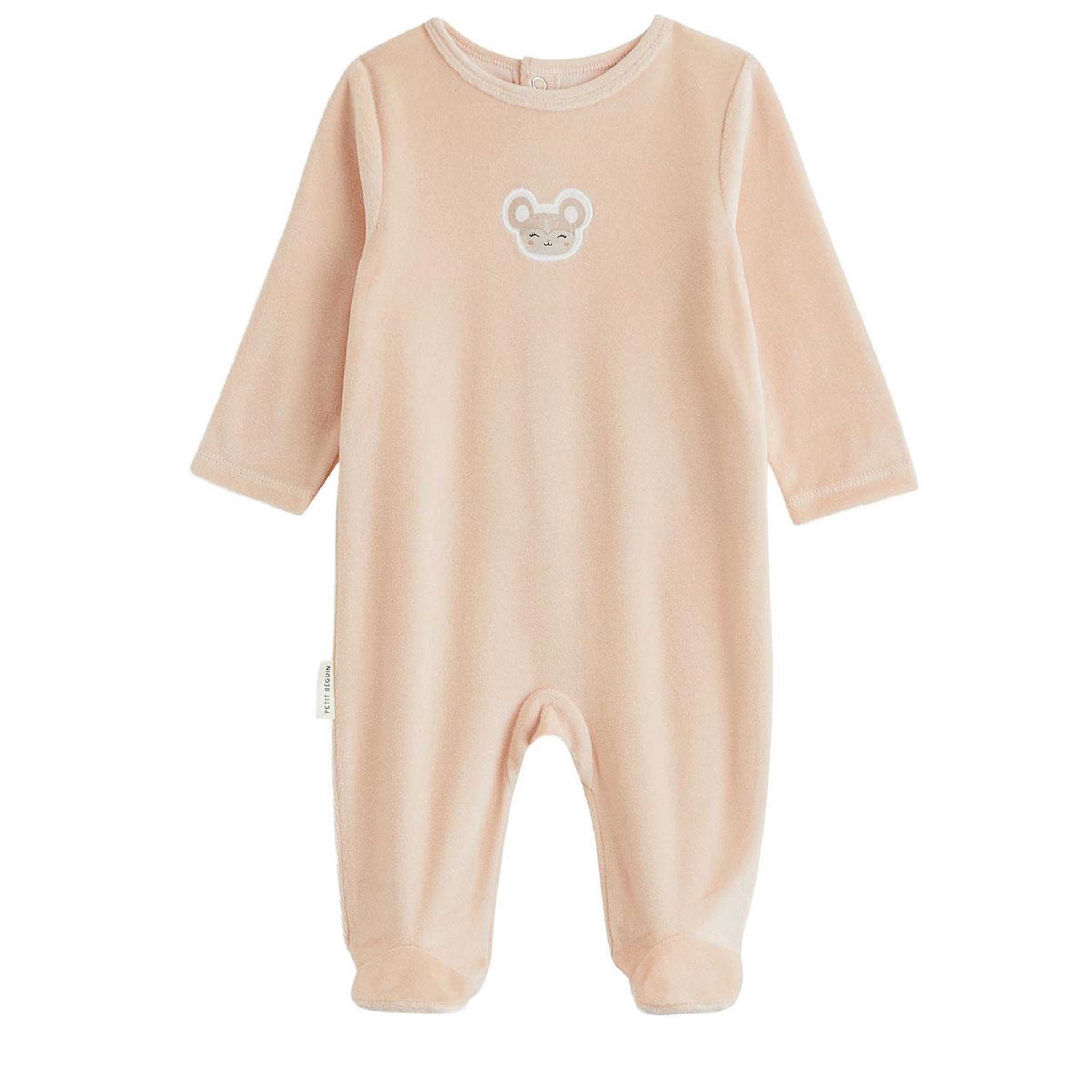 Voir la diapositive 6 : PETIT BEGUIN Lot de 2 pyjamas bébé en velours