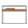 Voir la diapositive 4 : Paris Prix Console 1 Tiroir Design  Giuseppe  120cm Naturel