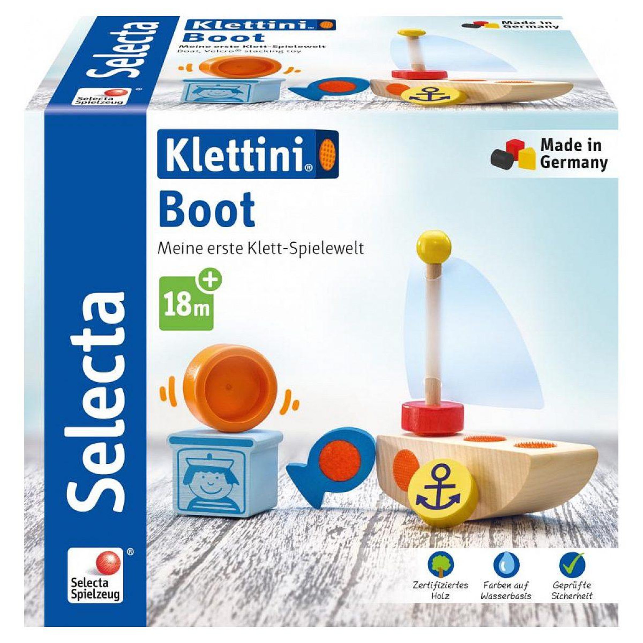 Selecta Klettini bateau, velcro, 7 pcs