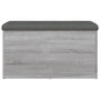 Voir la diapositive 5 : VIDAXL Banc de rangement sonoma gris 82x42x45 cm Bois d ingénierie