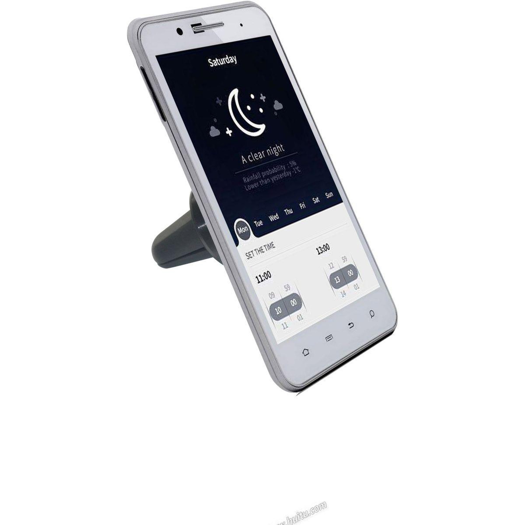 Voir la diapositive 3 : ESSENTIEL B Support smartphone MagSafe grille aération pour voiture