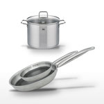 ELO Lot Faitout 26cm et 2 Poêles 24/28cm Elo Relief Solution