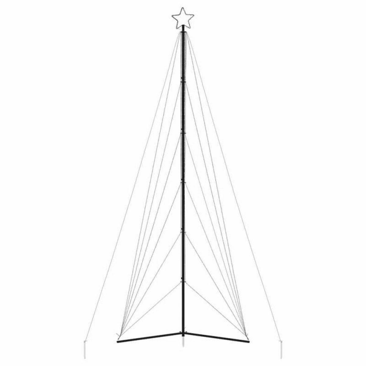 VIDAXL Guirlande de sapin de Noël 861 LED blanc chaud 478 cm