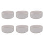 Voir la diapositive 1 : SECRET DE GOURMET Lot de 6 Coupelles  Côtelé  80cl Blanc