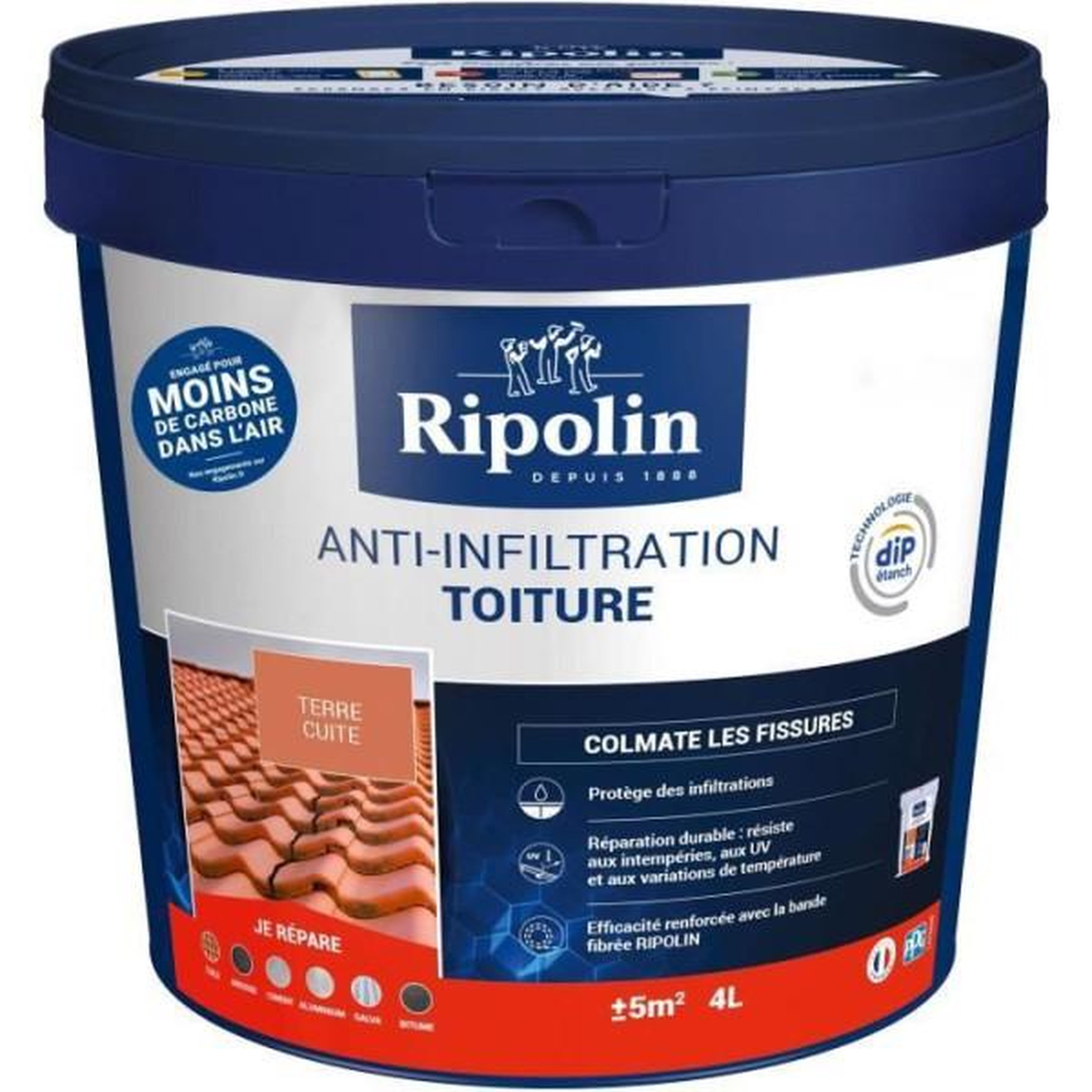 RIPOLIN Anti-infiltrations toiture terre cuite - RIPOLIN - 4 L