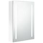 Voir la diapositive 2 : VIDAXL Armoire de salle de bain a miroir LED Blanc brillant 50x13x70cm