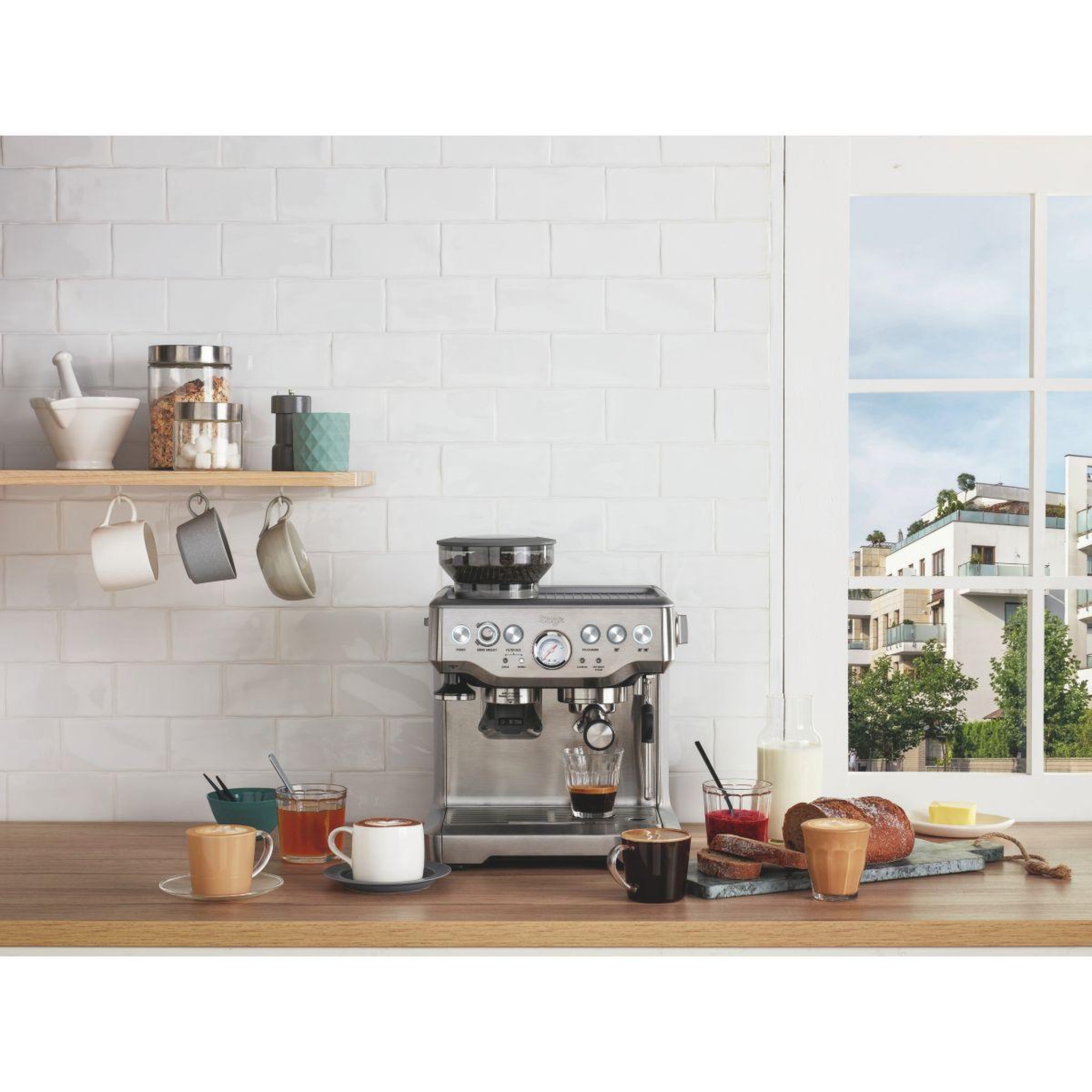 Voir la diapositive 4 : SAGE APPLIANCES Expresso broyeur barista express