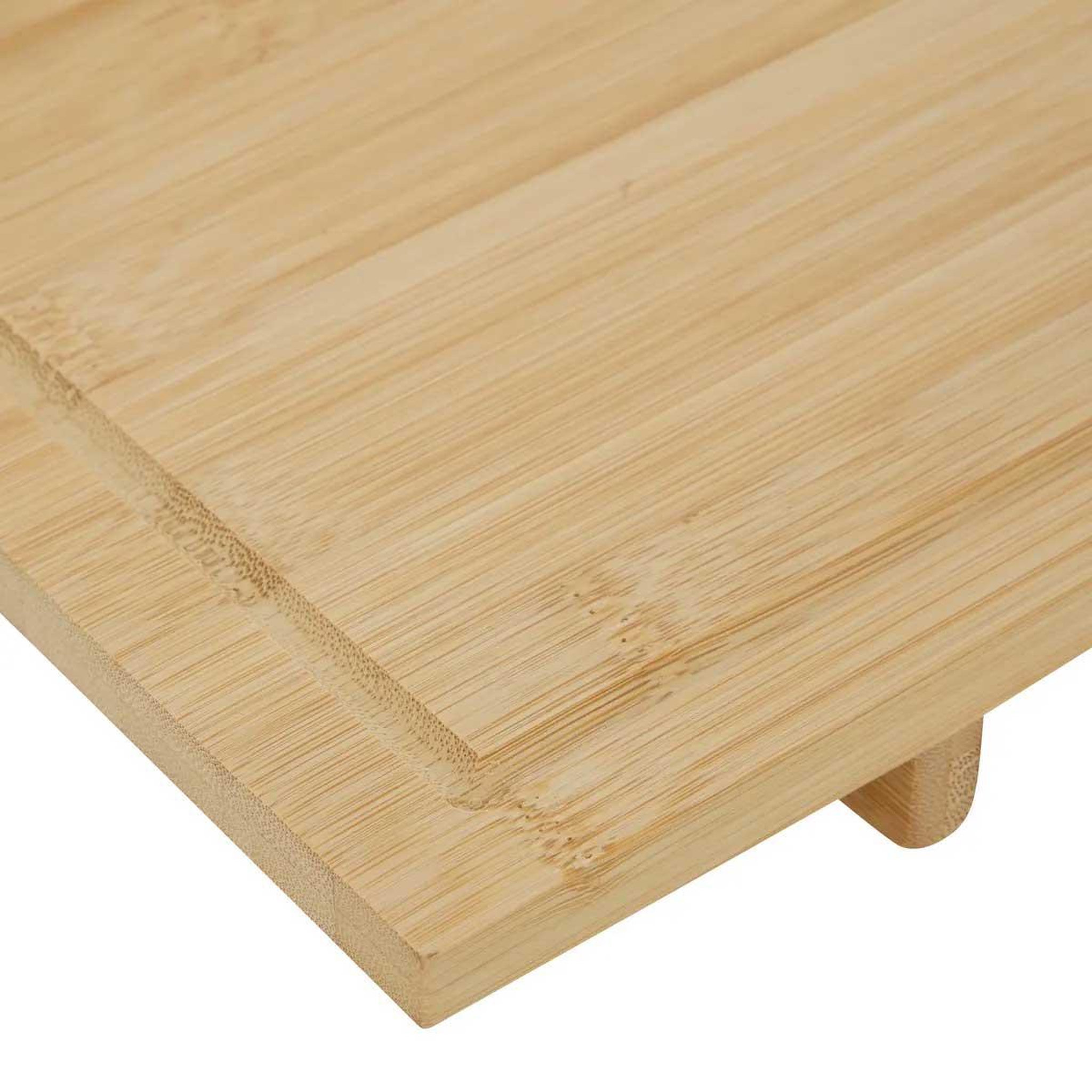 Voir la diapositive 3 : SECRET DE GOURMET Planche de présentation sur pied en bambou  rio  60cm naturel