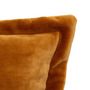 Voir la diapositive 2 : ATMOSPHERA Coussin Déco Flanelle  Cuddly  38x58cm Jaune Cumin